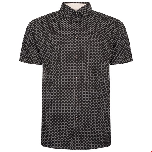 KAM 6296 Geo Print S/S Shirt